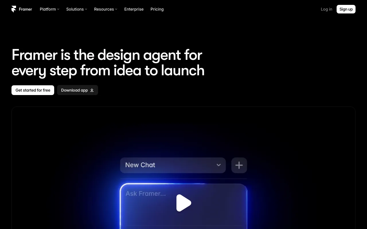 Página de inicio de Framer el 2026-09-19