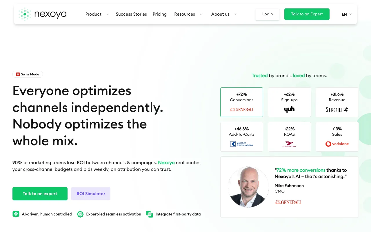 Página de inicio de Nexoya el 2026-09-19