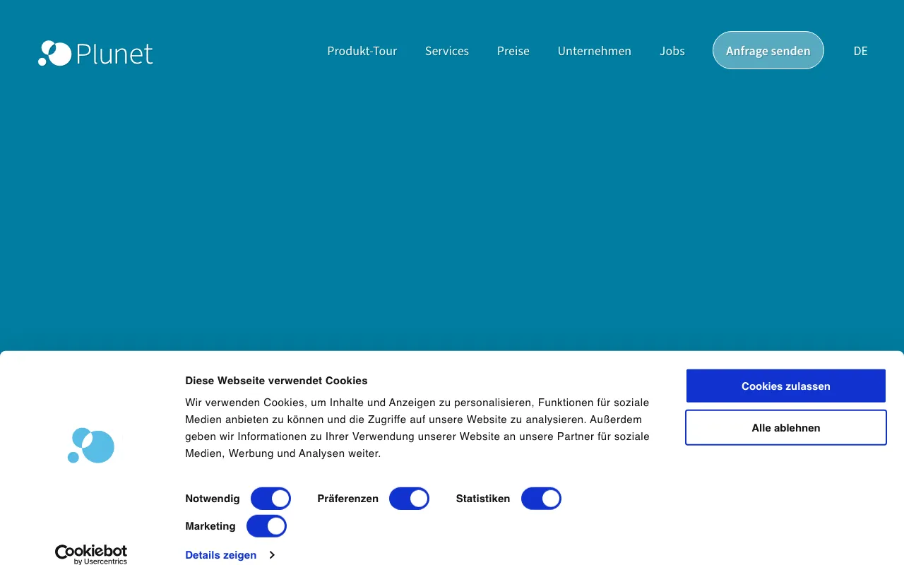 Página de inicio de Plunet el 2026-09-19