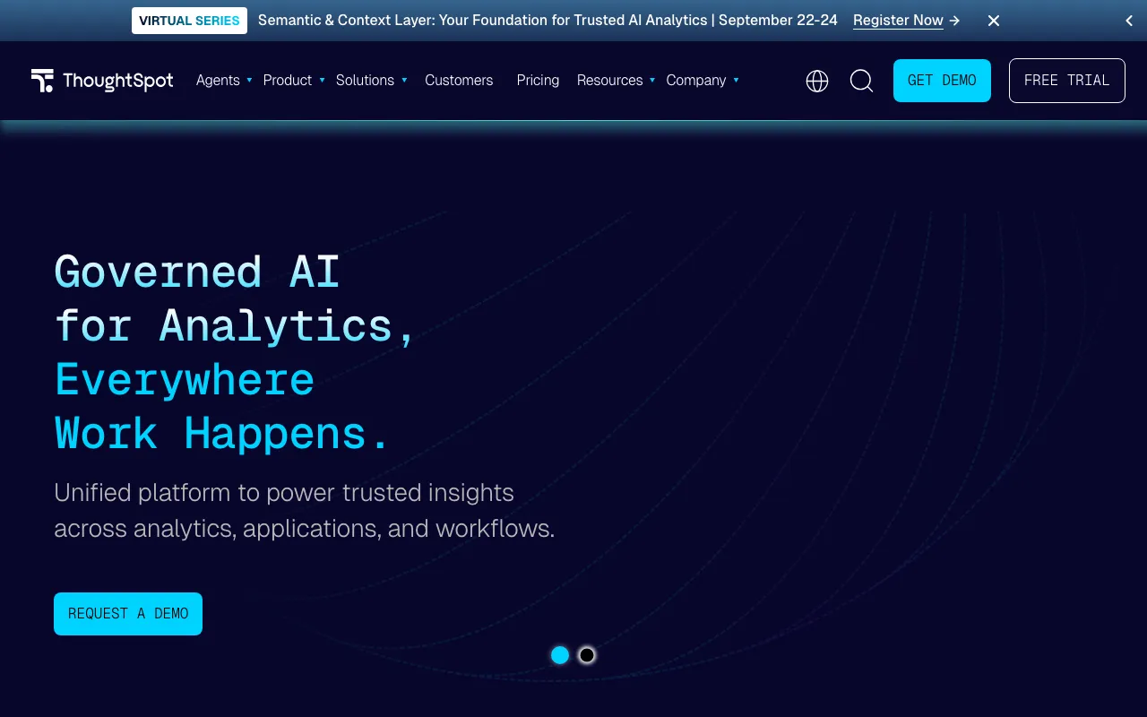 Página de inicio de ThoughtSpot el 2026-09-19