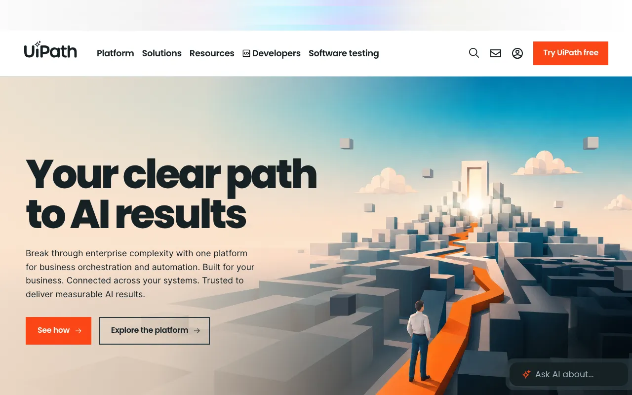 Página de inicio de UiPath el 2026-09-19